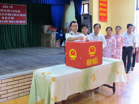 Spratly Islands on election day